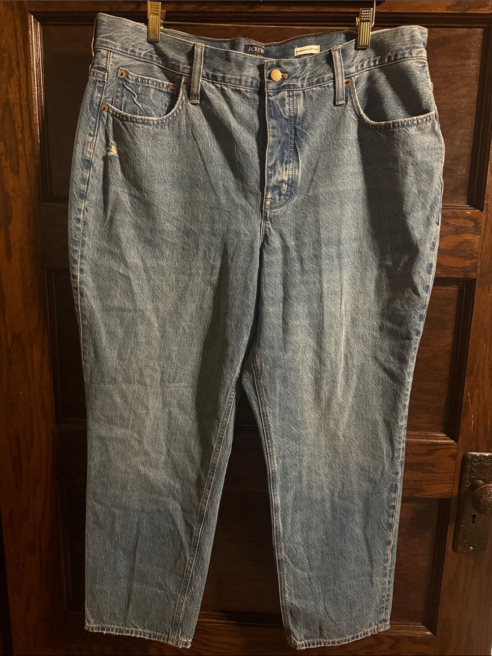 J. Crew Women's Straight Leg Light Blue Denim Jeans